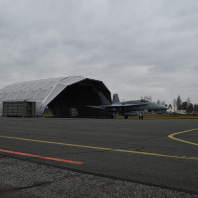 KT Shelter as hangar